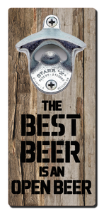 Best Beer Quote - Magnetic Bottle Opener