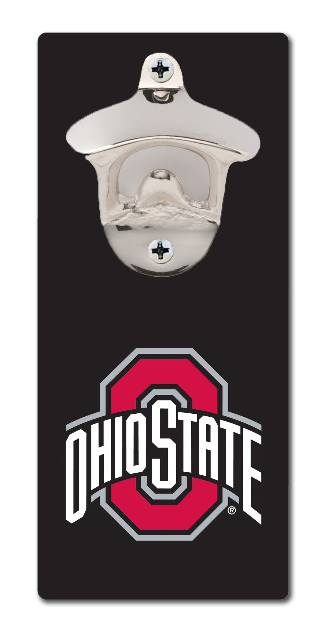 Ohio State University - Block O Black - Magnetic Bottle Opener