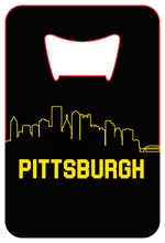 Load image into Gallery viewer, Pittsburgh Skyline - Wallet Bottle Opener
