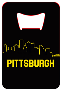 Pittsburgh Skyline - Wallet Bottle Opener