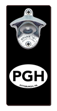 Load image into Gallery viewer, Pittsburgh PGH - Magnetic Bottle Opener
