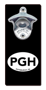 Pittsburgh PGH - Magnetic Bottle Opener