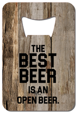 Load image into Gallery viewer, Best Beer Quote - Wallet Bottle Opener
