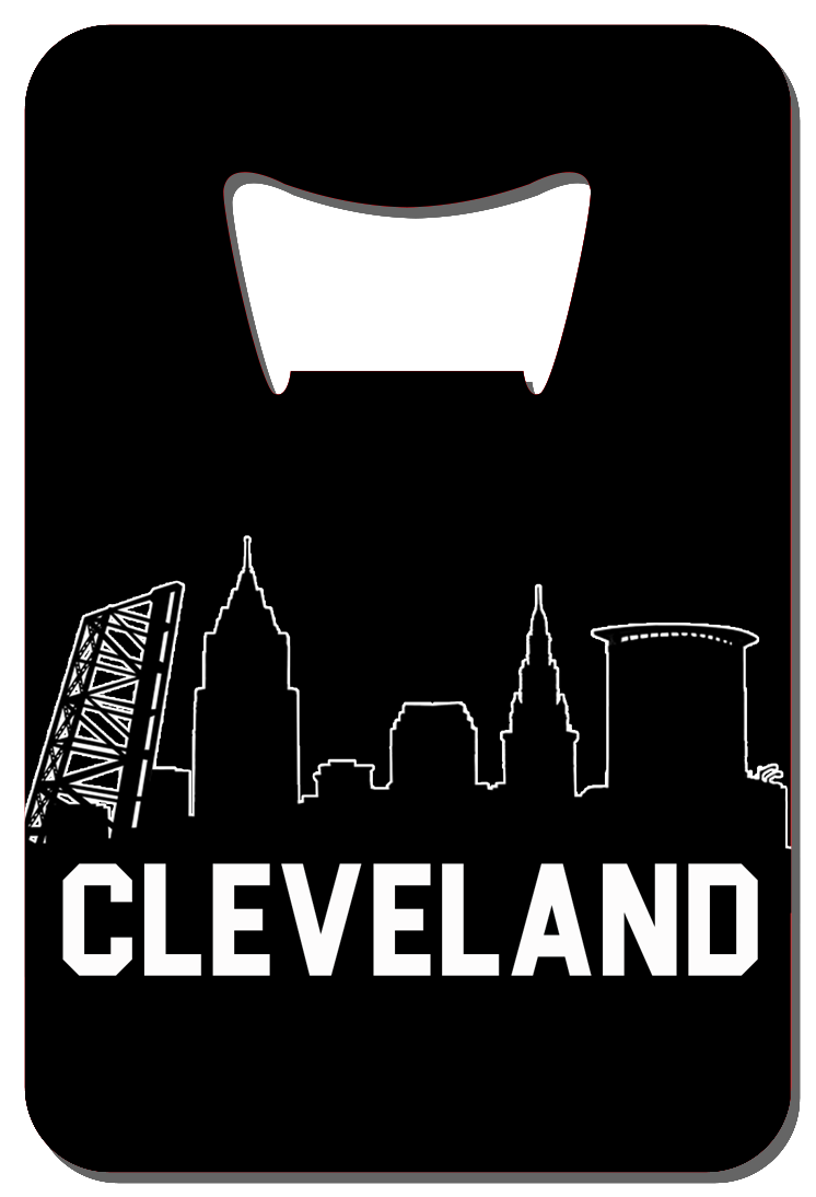 Cleveland Skyline - Wallet Bottle Opener
